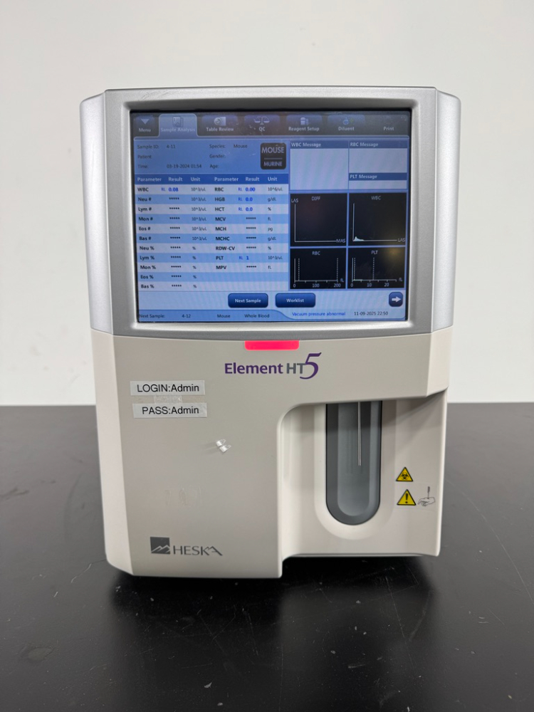 Image of Heska HT5 Element Hematology Analyzer